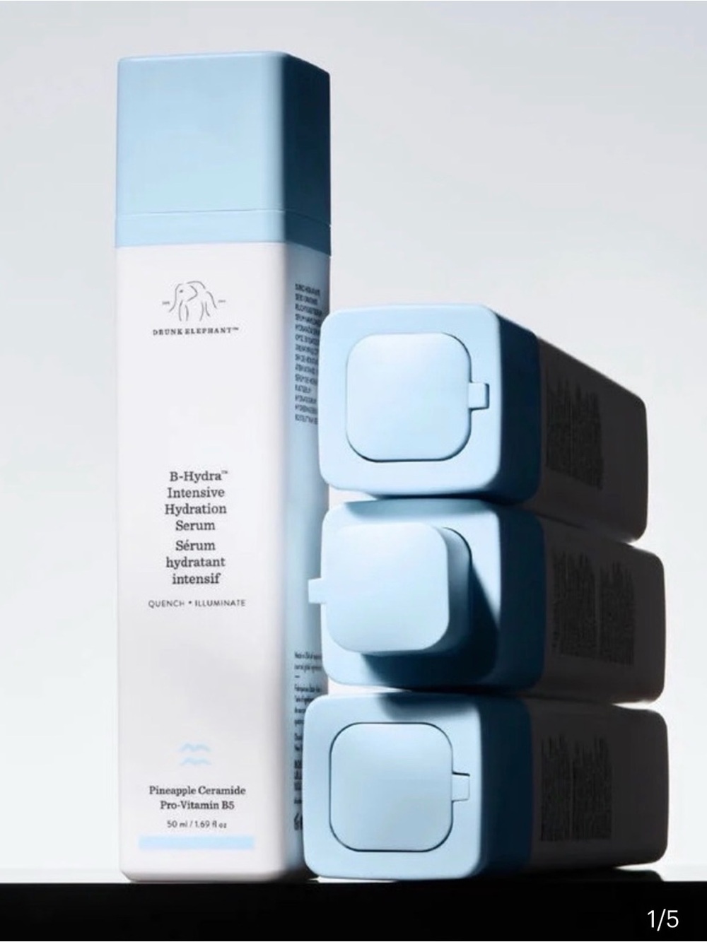 5pc LOT Drunk Elephant B-Hydra Intensive Hydration Serum 50ml NEW UNUSED BOXED